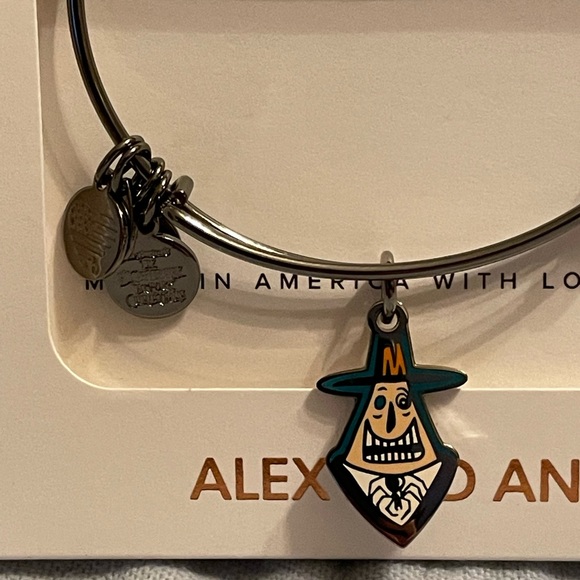 NEW Disney Alex & Ani Bangle Mayor Nightmare Before Christmas Charm Bracelet - Picture 2 of 2